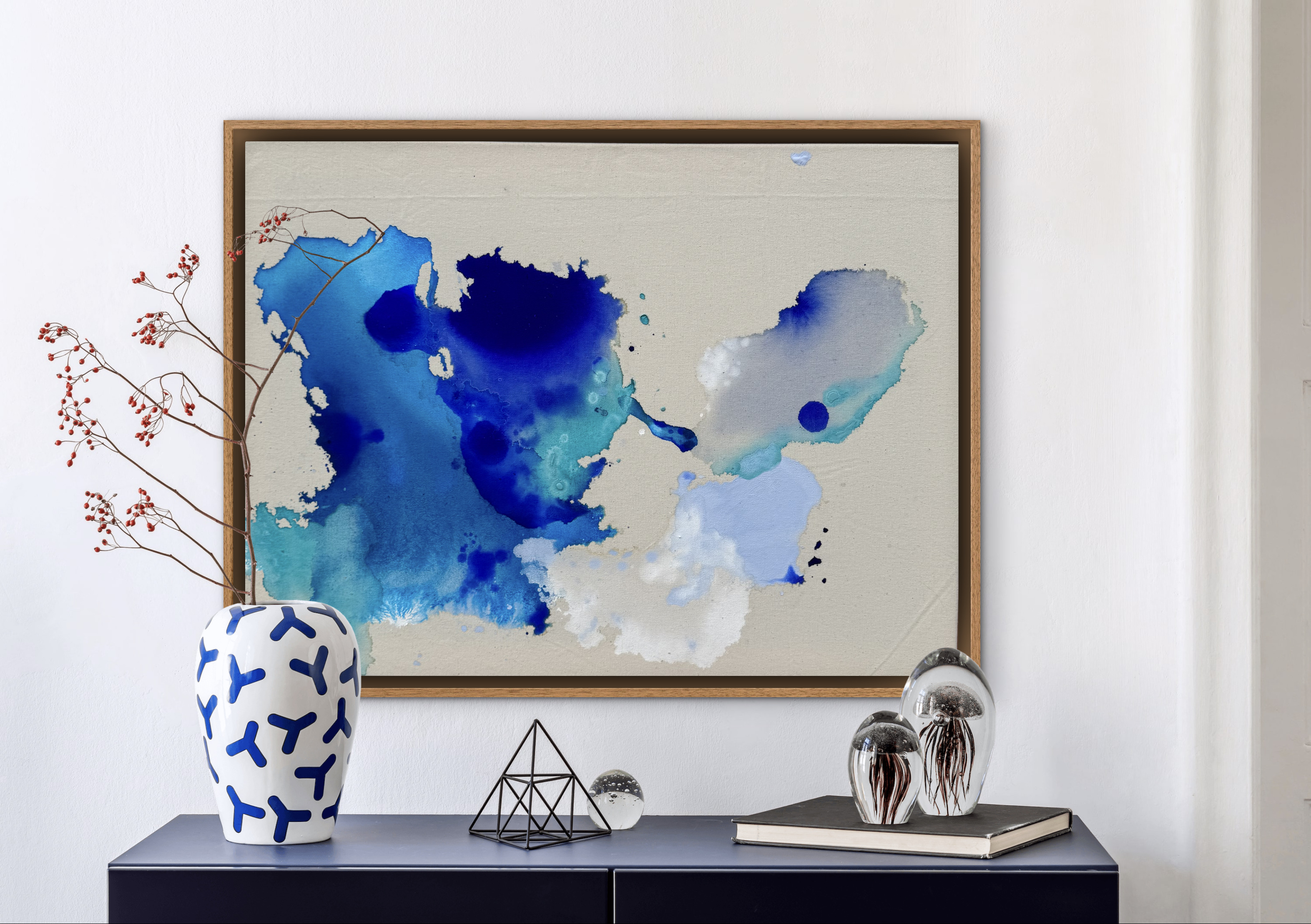 Tiefen, 2026, Acryl auf roher Baumwollleinwand, Ansicht 9